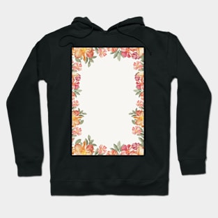 Beautiful Light Floral Print Hoodie